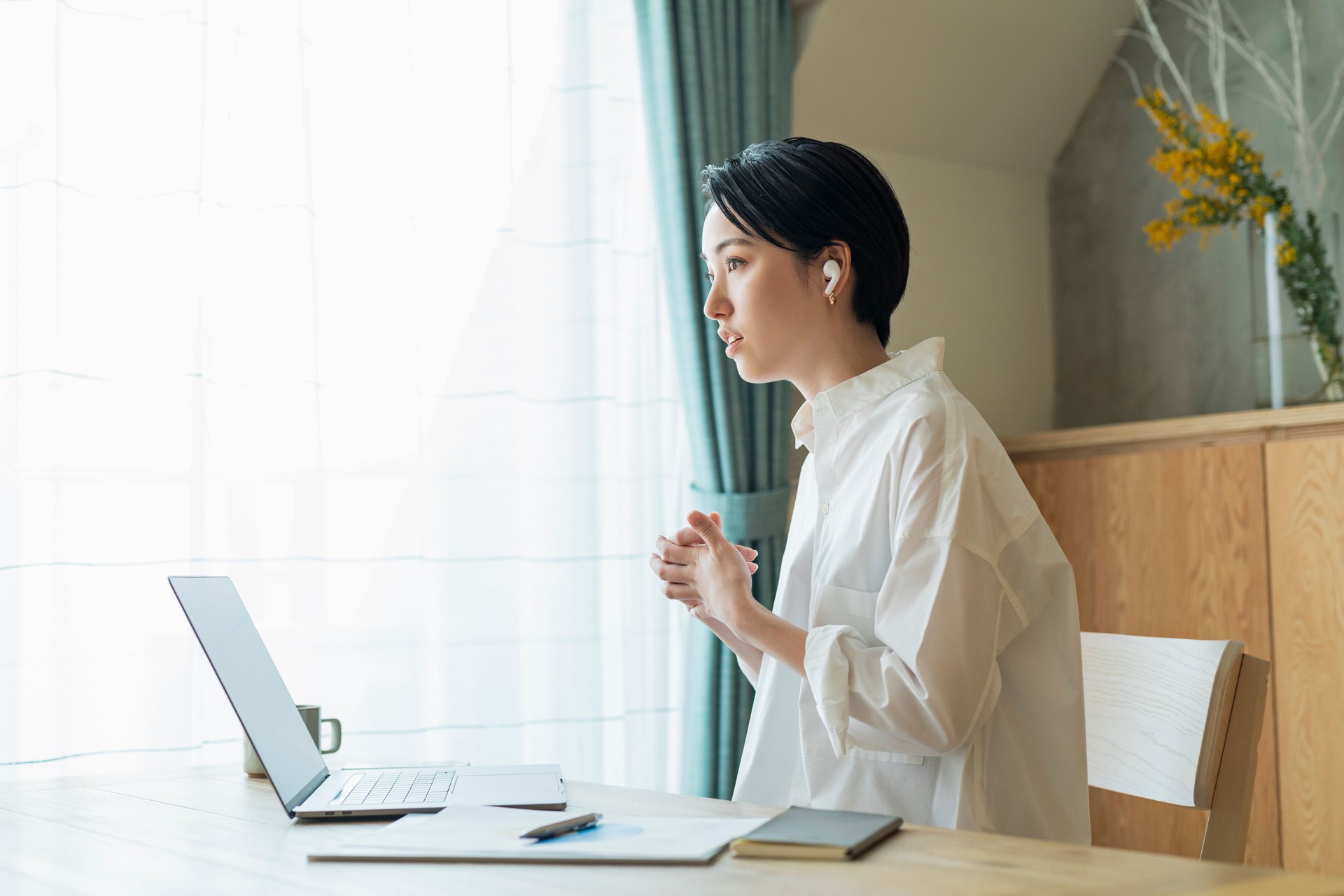 Women working remotely